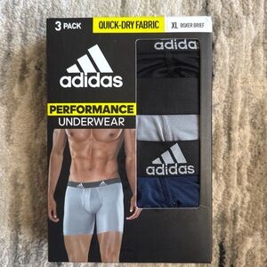 Adidas Men’s Performance Underwear 3-pack Boxer Briefs Size X-Large XL